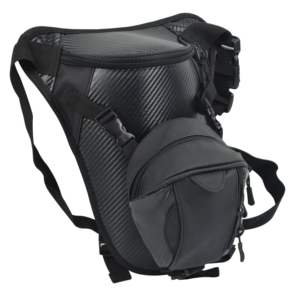

Practical Military Thigh Pack Adjustable Cycling Portable Carbon Fiber Outdoors Multifunction Pouch Drop Leg Bag Motorcycle