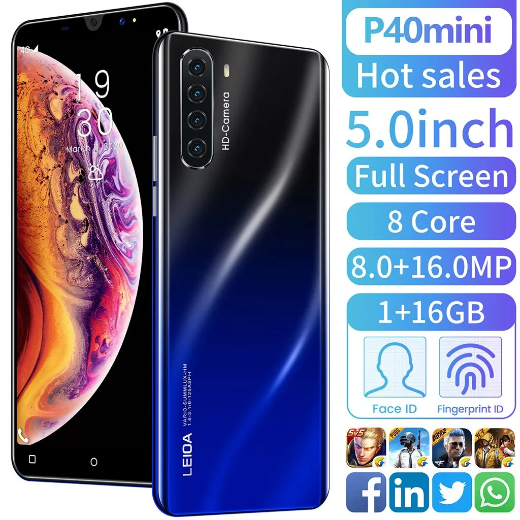 Обучающий мини телефон P40mini устройство для обучения 5 дюймов две SIM карты Android