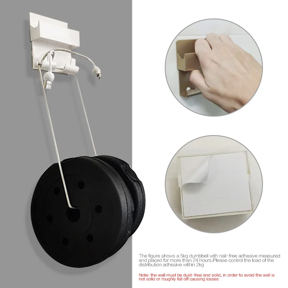 Wall Mounted Organizer Storage Box Remote Control Mounted Mobile Phone Plug Wall Holder with Hook Multifunction Holder Stand 1PC phone holder wall mounted storage box wall mounted organizer remote control holder