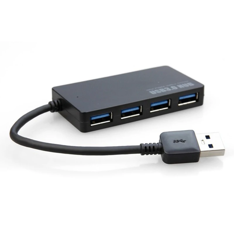Высокоскоростной тонкий компактный расширительный разветвитель с 4 портами USB 3 0