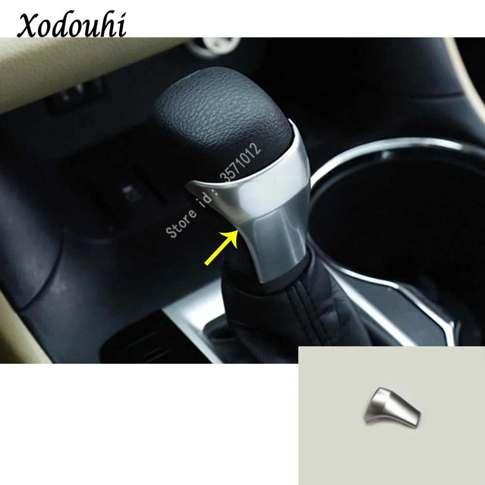 For Toyota Highlander 2015 2016 2017 car styling body Head Sequin Trim stick ABS Matte Gear Cover Shift knob control lamp frame |
