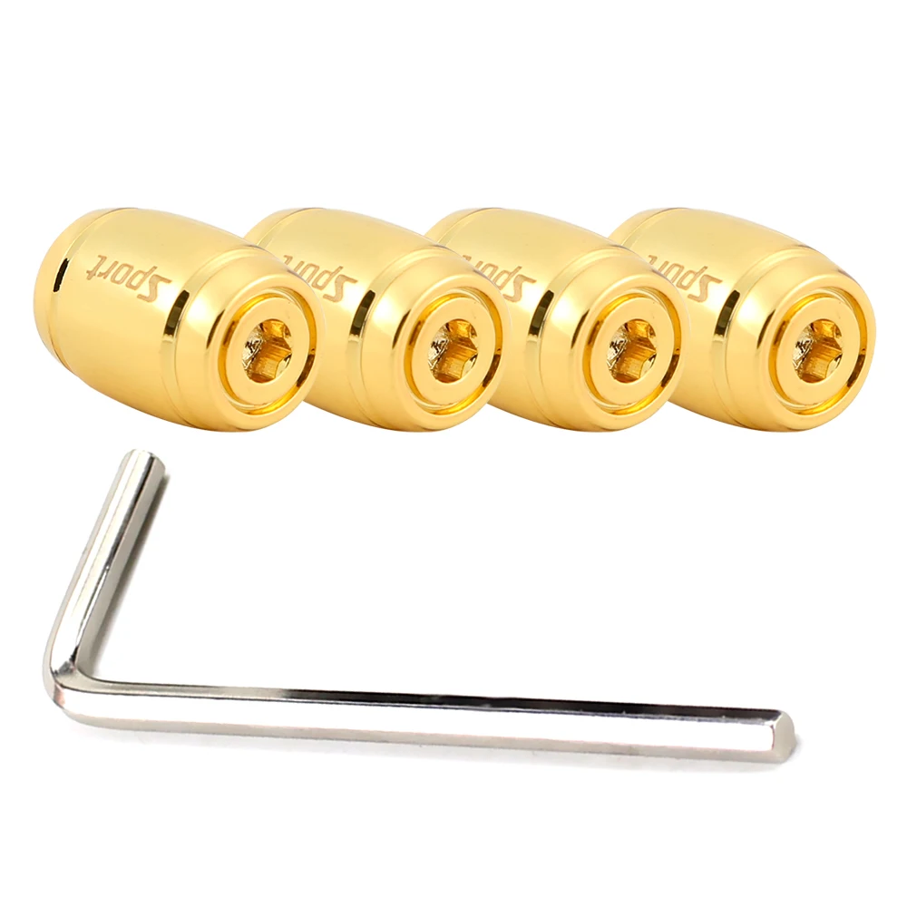 DSYCAR 1Set Fashion Zinc Alloy Anti-theft Sport Car Tire Valve Caps Wheel Tires Tire Stem Air Cap Airtight Cover for Car Styling