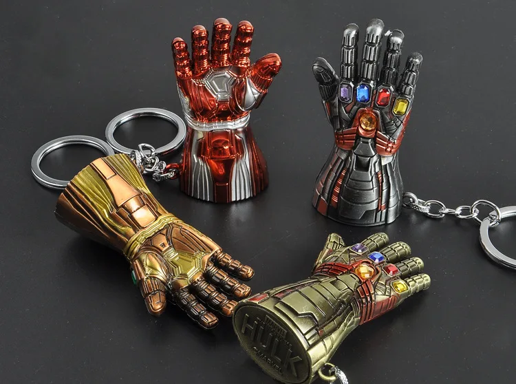Капитан брелок с героями Marvel Мстители Брелки Тор Брелок для ключей в форме молотка Халк Бесконечность гаунтлет брелок Железный человек металлический брелок
