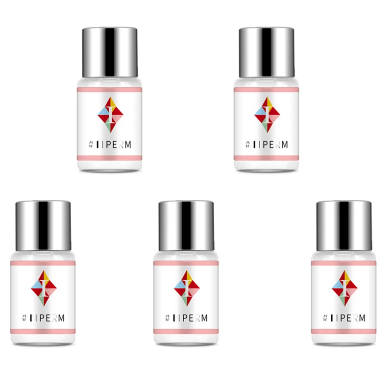 Lash Lift Perming Serum Kit - Complete Eyelash Curling Solution for Salon & Home Use (5 Bottles)