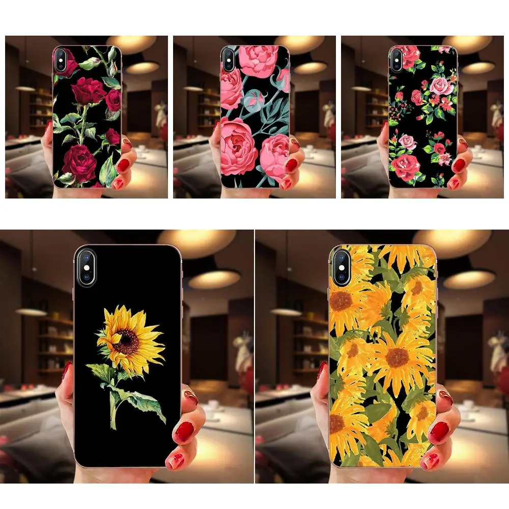 Летняя Маргаритка Подсолнух цветочный пион Flowe для Samsung Galaxy Note 8 9 10 Pro S4 S5 S6 S7 S8 S9 S10