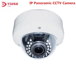 1080p ip câmera panorâmica cctv poe 180 graus lente de 360 graus metal vandalproof câmera dome segurança xmeye app