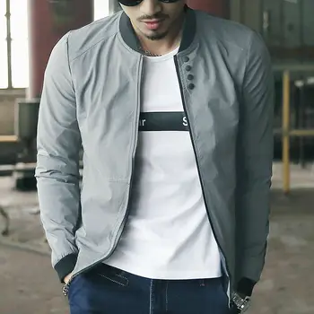 

New Men's Bomber Zipper Jacket Male Casual Streetwear Hip Hop Slim Fit Pilot Coat Men Clothing Plus Size
