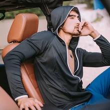 

FAKUNTN OhSunny Fishing Shirt Clothes Outdoor Sports Anti-UV Hoodie Sun Protection Clothing Full Face Cover Breathable Cooling