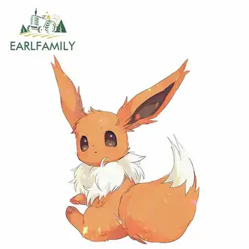 

EARLFAMILY 13cm x 9.3cm Pokemon Ibrahimovic Car Sticker Accessories Waterproof Sunscreen JDM Polyethylene