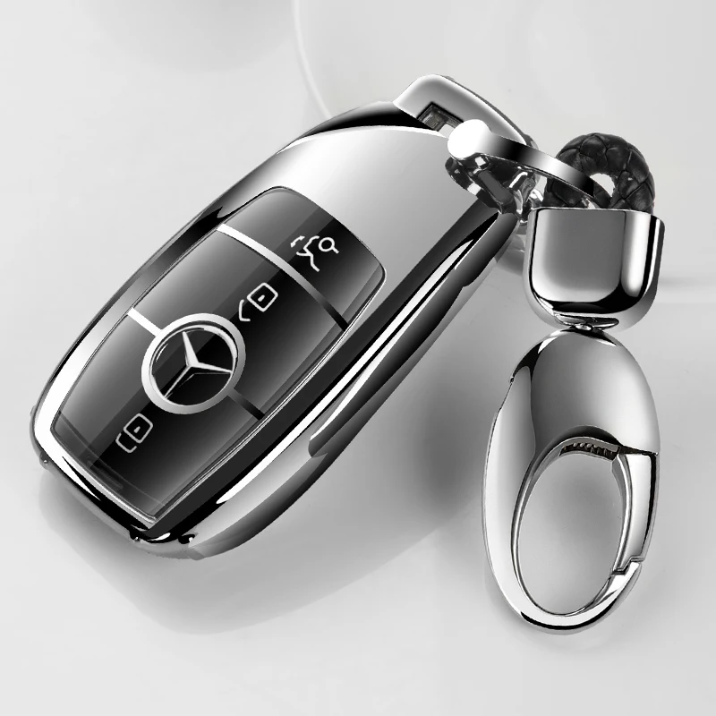 

Soft TPU Car Key Case Cover for Mercedes Benz E Serials E300 E200 E220 Maybach S320L S450 S350 Car key Fob Shell Protector