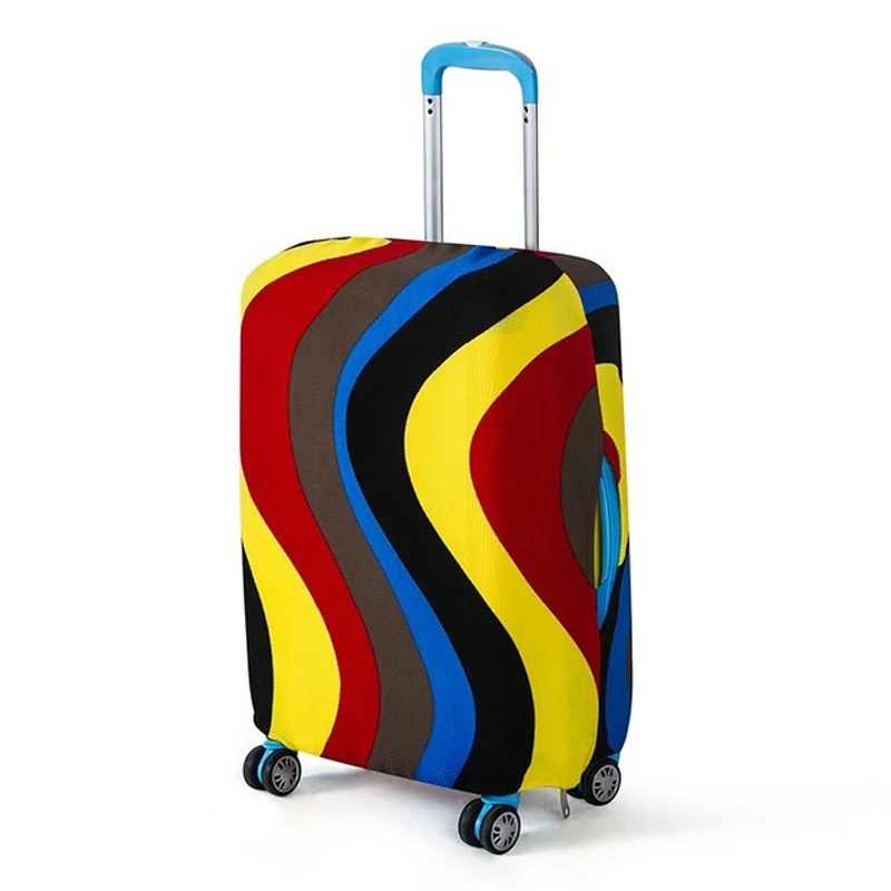 Защитные чехлы для костюма, Чехол для багажа, эластичные мешки для пыли, защитный чехол для багажа, подходит для 1" до 30", аксессуары для путешествий 294 - Цвет: Wave