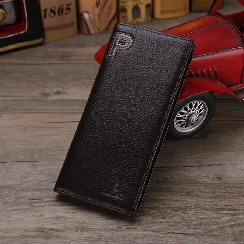 

Shoppe Genuine Product PLAYBOY Wallet Men's Full-grain Leather Embossed Leather Fashion Genuine Leather Youth Leather Wallet
