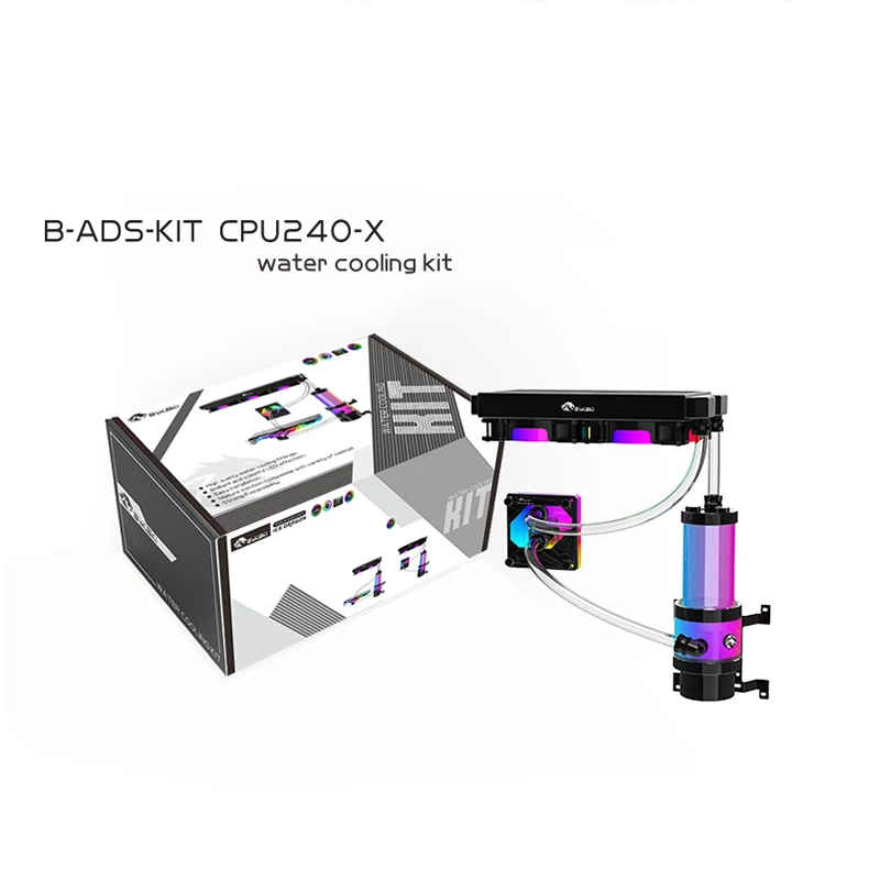 Best Price BYKSKI Water Cooling Cooler Kit hose tube set GPU CPU Water Block Water Pump 240mm Radiator 120mm fan Computer Radiator system Best Price BYKSKI Water Cooling Cooler Kit hose tube set GPU CPU Water Block Water Pump 240mm Radiator 120mm fan Computer Radiator system
