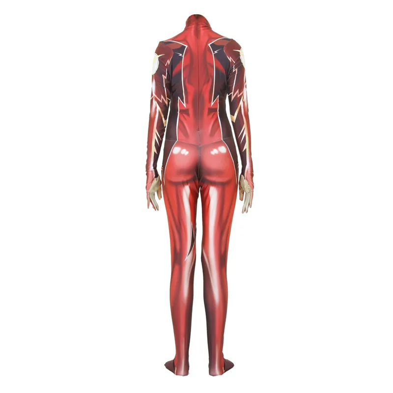 Костюм для косплея флэш 4 супергерои 3D принт зентай человек спандекс боди костюм