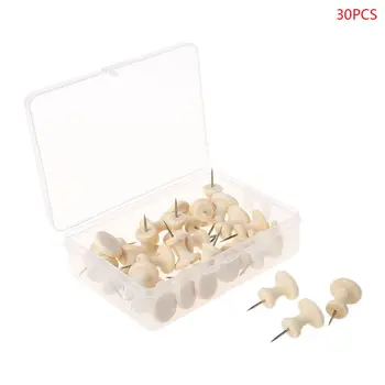 

Wooden Thumbtack Board Pins Pushpins Drawing Photo Wall Studs Nail School Suppy