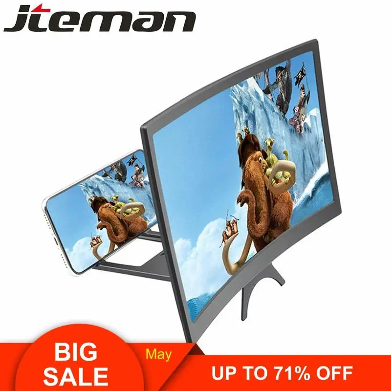 12" HD Stend enlarged screen mobile phone projection phone cinema amplificatore schermo lupa para celular magnifier Amplifier|Phone Screen Amplifiers| - AliExpress