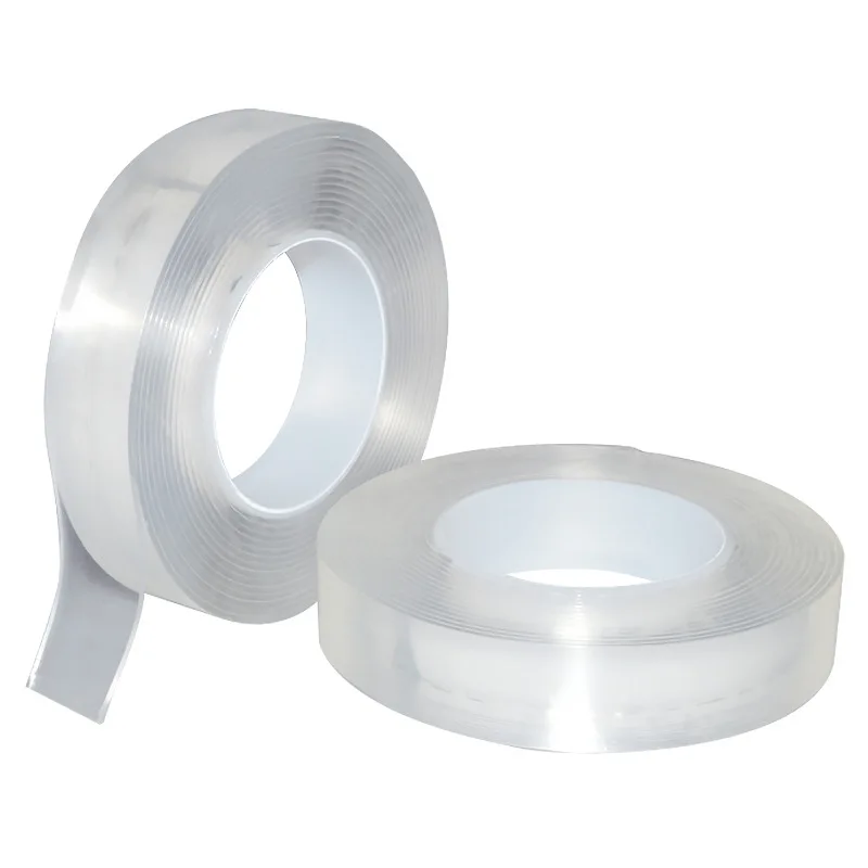 

1 Roll Reusable Transparent Double-sided Tape Can Washed Acrylic Fixing Tape Nano tape No Trace Magic Car Double-sided Tape