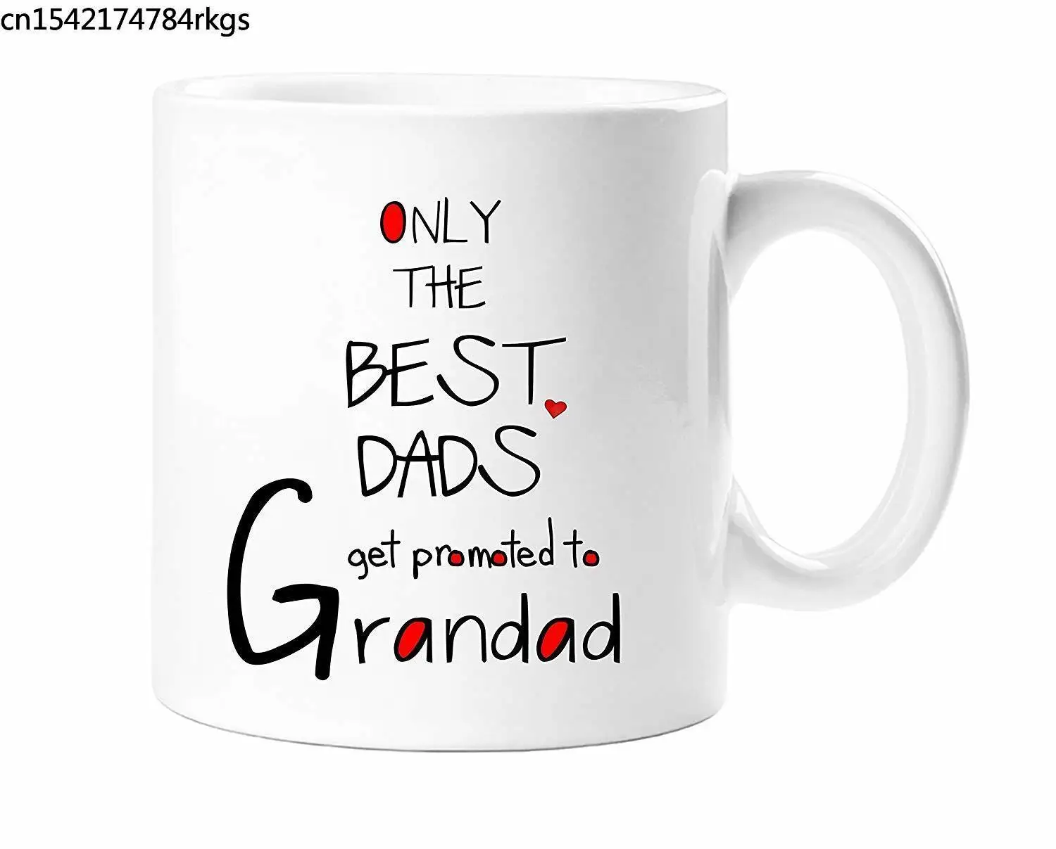 Only The Best DADS MOMS Get Promoted To Grandad Grandma Novelty Gift Mug | Дом и сад