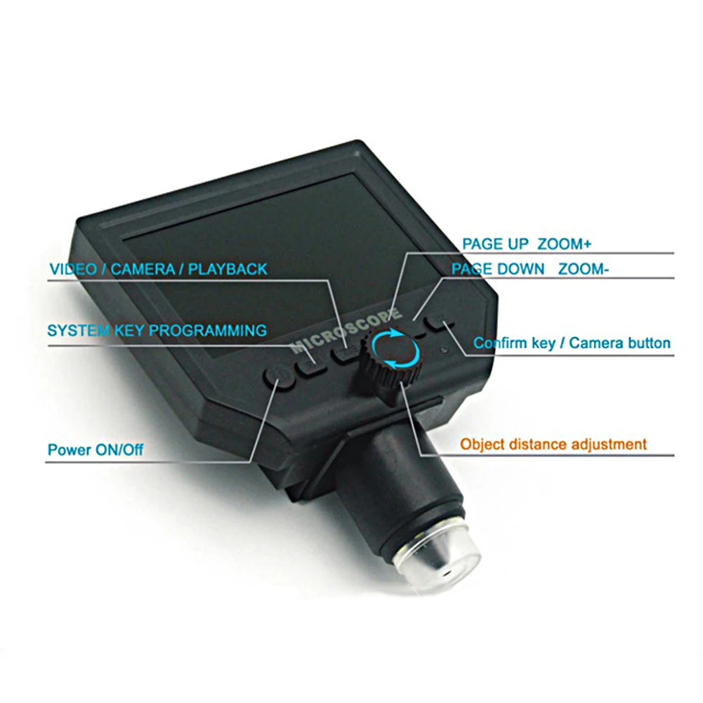 600X увеличение 3.6MP широкоформатный микроскоп инструменты для мобильного телефона инспекция Монокуляр Цифровой электронной промышленности Led точность USB