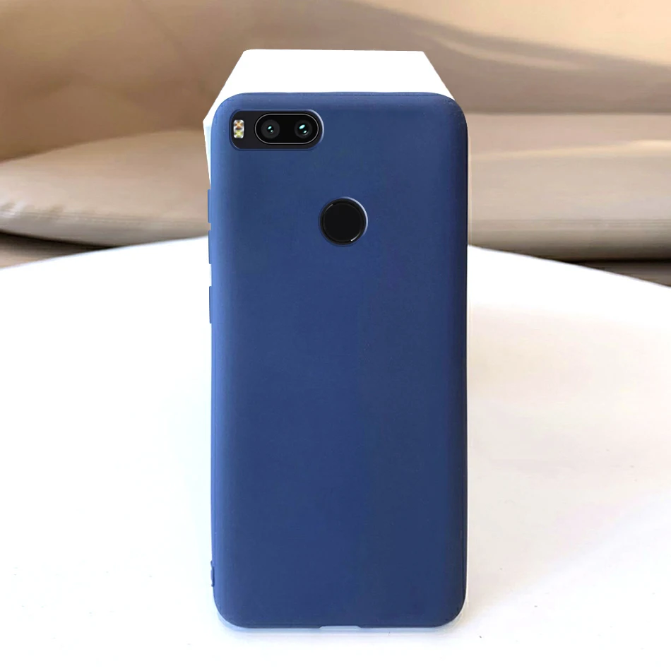 Sleek Matte Black Soft TPU Phone Case