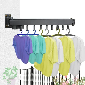 

Multi-Function Expandable Drying Rack Hanger 360 Degree Rotating for Bathroom Balcony SNO88