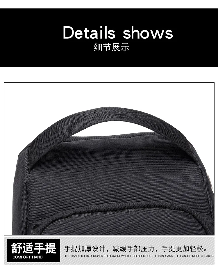 New Style Chest Pack Printed Night Light Smart Charging Anti-Spillage Chest Shoulder Bag Casual Men's Popular Brand Backpack Who