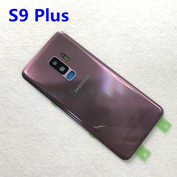 S9 Plus purple Samsung задняя Батарея Крышка для samsung Galaxy S9 плюс s9+ G965 SM-G965F G965FD S9 G960 SM-G960F G960FD сзади Стекло чехол - Цвет: S9 Plus purple