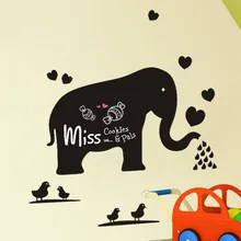Креативный мультфильм детская комната фон для детского сада стены Съемная наклейка из ПВХ DLXB010 слон Доска стикер s