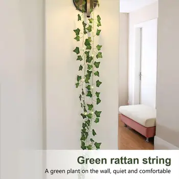 

Green Leaves Plant Light Vine Christmas Ornament DIY Wedding Decor Eucalyptus Creeper String Light