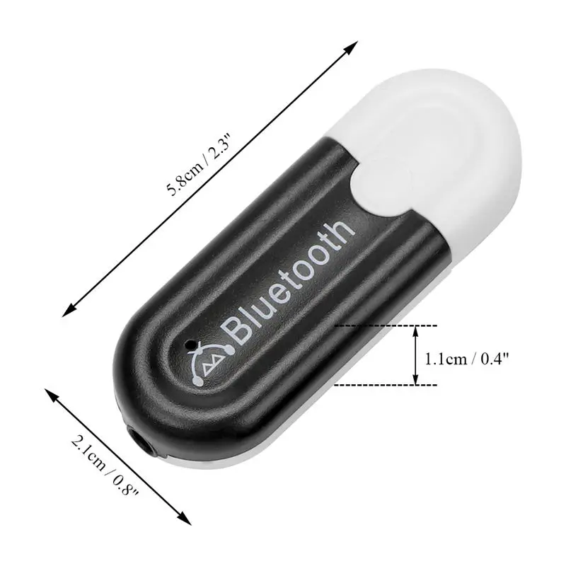 Bluetooth аудио приемник Двойной выход аудио приемник адаптер Aux потокового A2Dp комплект с микрофоном для динамика наушников