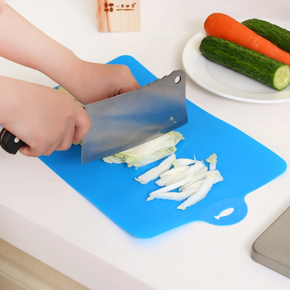 

Plastic Cut Chopping Block Non-slip Cutting Board Anti Bacterium Vegitable Chopping Board Hang Hole Food Slice Kitchen Tools