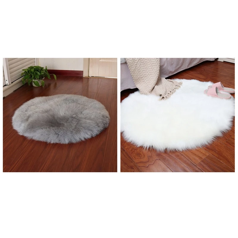 2 шт. ковер из искусственной овечьей шерсти 30X30 см Пушистый мягкий Longhair
