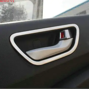 

BJMYCYY For Hyundai Solaris 2 Verna 2017 4PCS/SET Interior handle stainless steel decorative frame