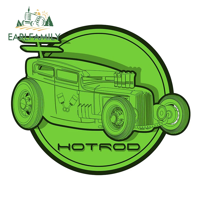 EARLFAMILY 13 см x 11 для Hotrod автомобильные наклейки креативная Солнцезащитная наклейка