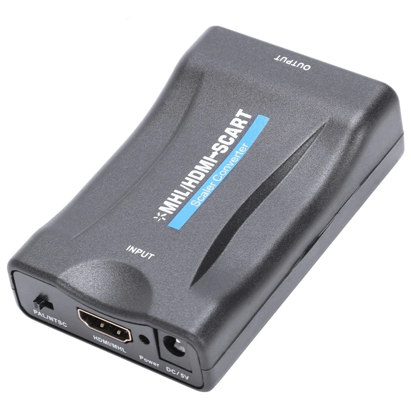 BESTHDMI к SCART конвертер HDMI вход SCART выход Композитный видео HD стерео аудио адаптер 720 p/1080 p для HDTV DVD NTSC PAL t