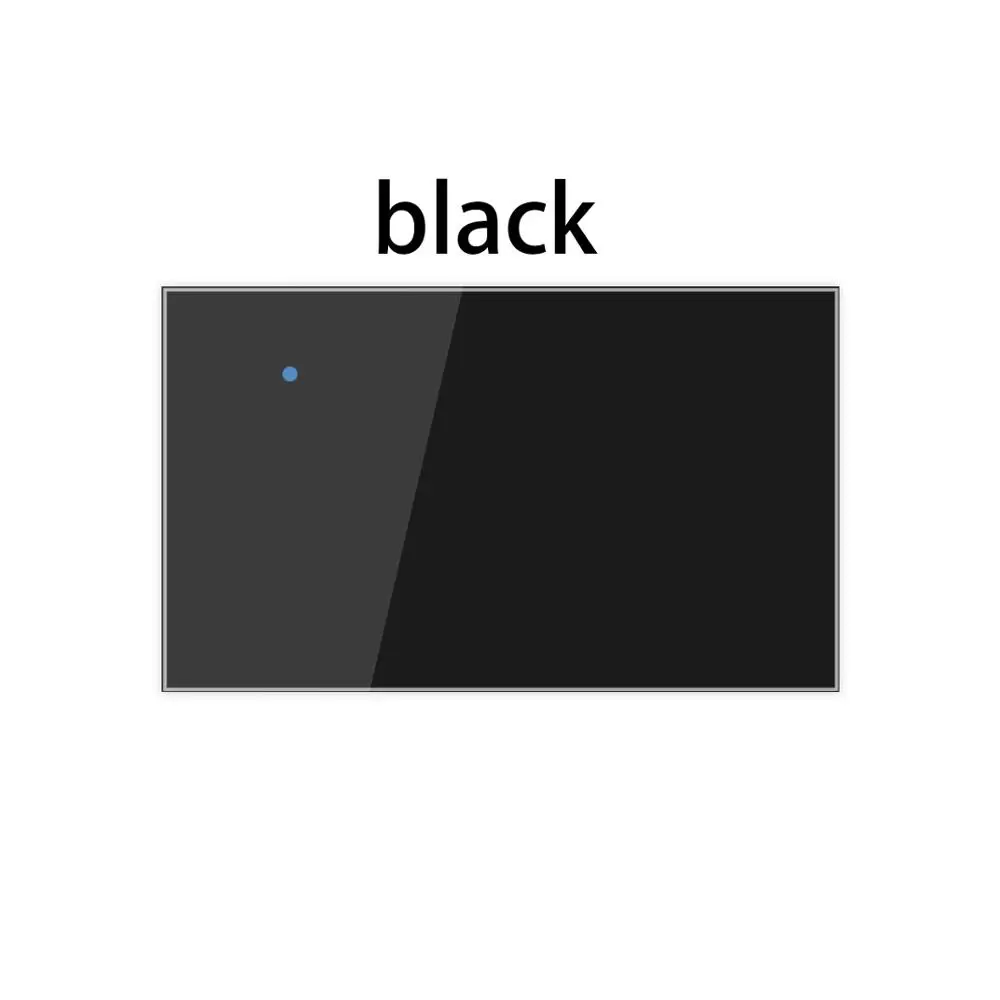 black-Y4D Интеллектуальная беспроводная(Wi-Fi) Сенсорный настенный выключатель освещения 1/2/3/4 Gang Touch/Wifi/приложение/пульт дистанционного управления "умный дом" диск работает с Alexa Google Семья - Цвет: black-Y4D