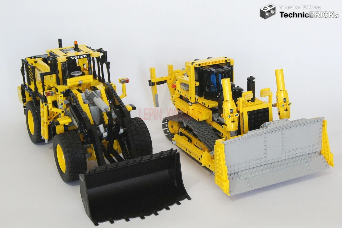 LP 20006 L350F колесный погрузчик LP 20008 дистанционное управление бульдозерная Модель Строительный набор блоков Кирпичи LPs игрушки Клон 42030 - Цвет: LEPIN 20006  20008