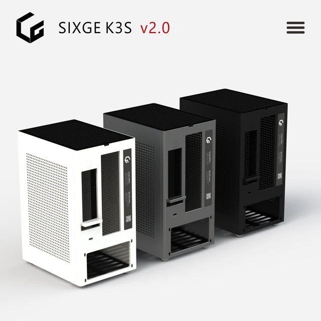 小型PCケース ITXケース Sixge K3s 6.9L - PCパーツ