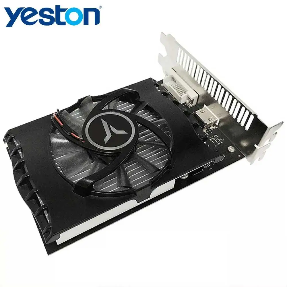 Видеокарта Yeston GT1030 4 Гб ОЗУ D4 скорость Edition HD для домашних игр частота 1152-1380 МГц 2100 |