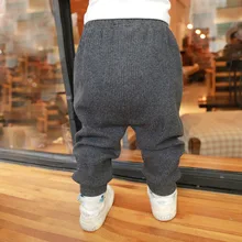 Длинные штаны с большим низом для мальчиков, весенняя одежда для малышей, женские штаны, леггинсы в западном стиле на весну и осень для детей 3-1 лет