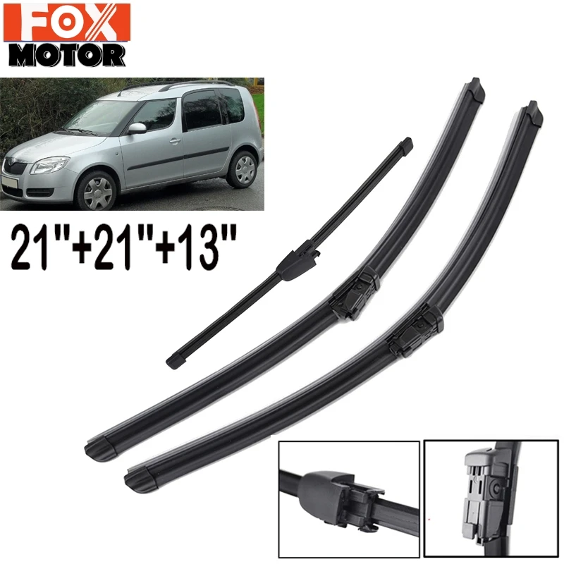 Щетки стеклоочистителя Xukey для Skoda Roomster 2006-2013 2" 21" 1" 2007 2008 2009 2010 2011 2012 стеклоочиститель