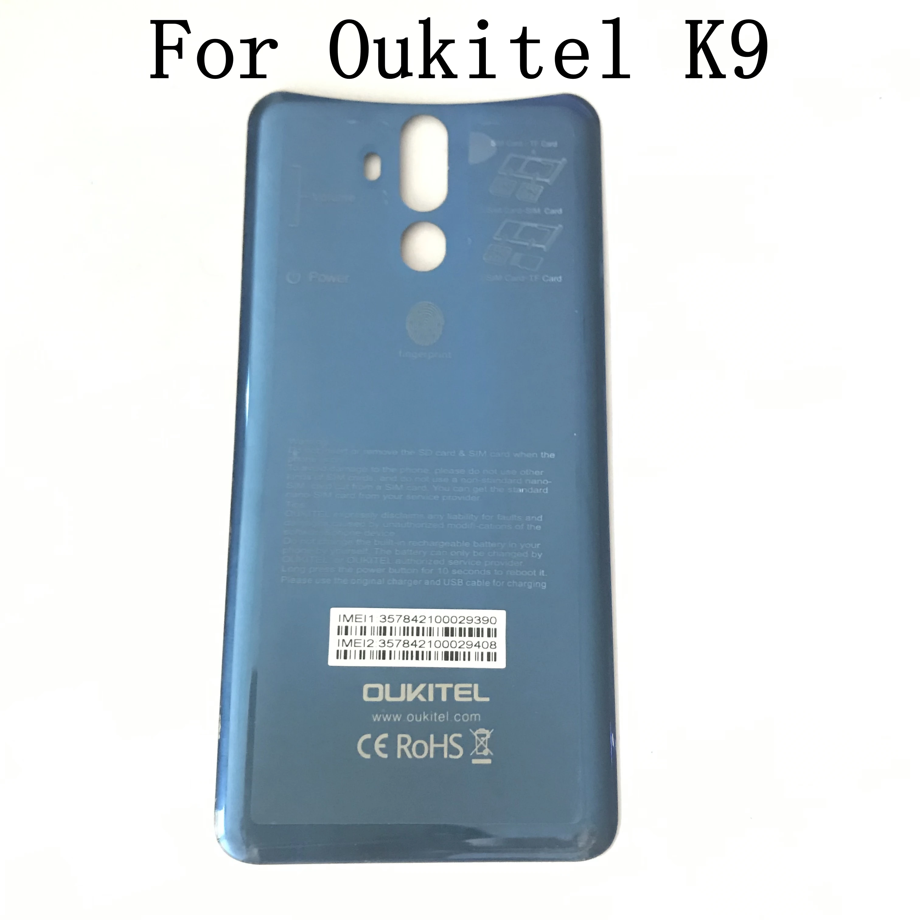 Oukitel K9 используется защитная батарея клей Подушка Пластиковая крышка для Oukitel K9 ремонт починка часть Repla