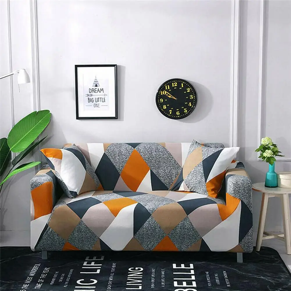 3 местный диван Чехлы Settee протектор моющийся легко подходит полиэстер ткань