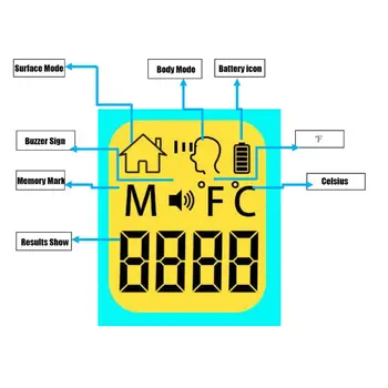 

Non Contact Forehead Infrared Thermometer Body Temperature Thermometer Temp Test