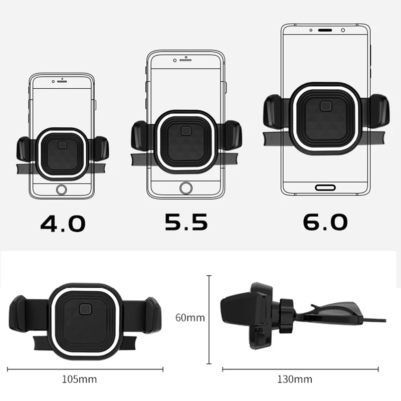 Portable Car CD Slot Phone Mount Holder Stand For Mobile Cell Phone GPS