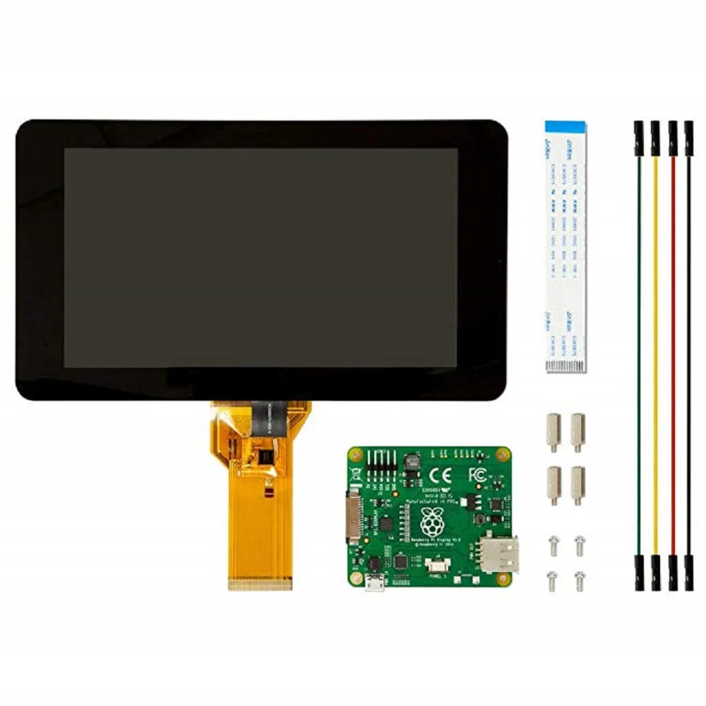 Оригинальный официальный малиновый Pi 7 дюймовый TFT ЖК сенсорный экран монитор
