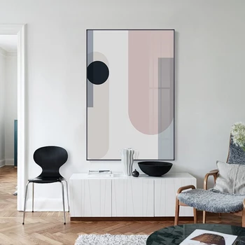 

Morandi Nordic Posters Minimalist Geometry pattern marble Wall Art Canvas Print Modern Home Decor Pictures for Office Room Decor