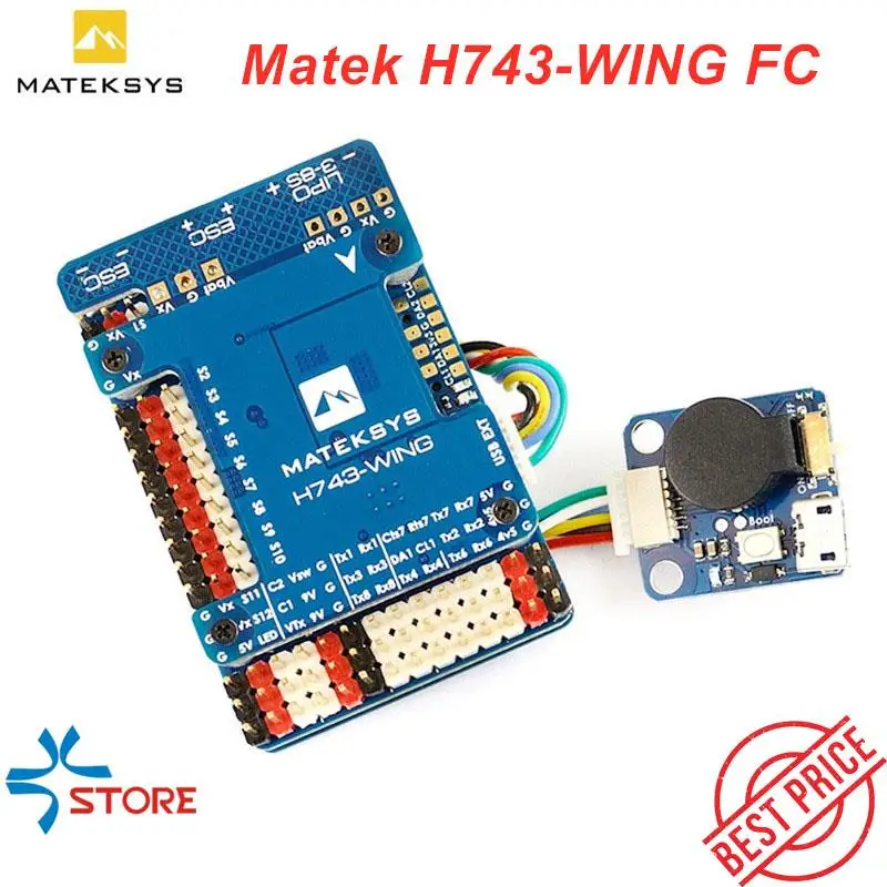 2020 Новый Контроллер полета Matek Mateksys H743-WING H743 крыло для FPV гоночного