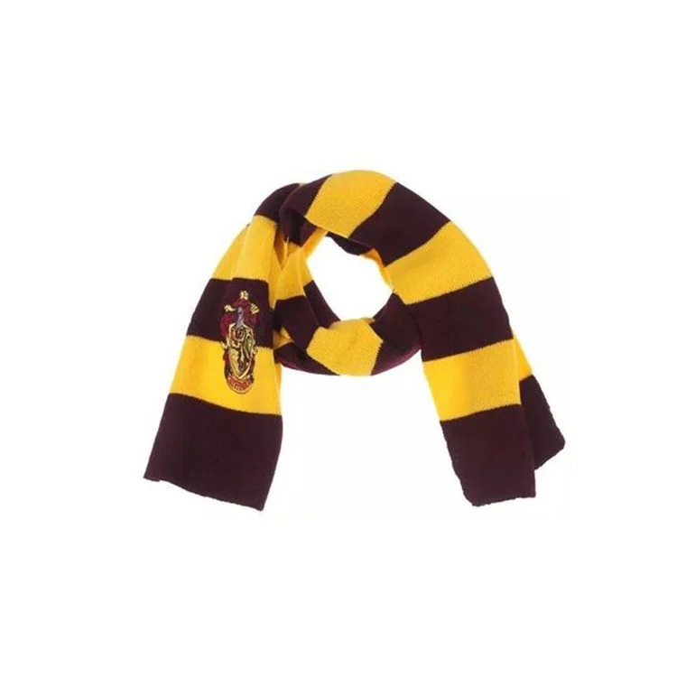 Best gift Scarves Gryffindor Slytherin Hufflepuff Ravenclaw Scarves Cosplay Costumes Halloween Gift Hermione Scarf