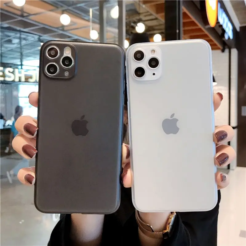 Высококачественный Ультратонкий чехол 0 3 мм для iphone 11 Pro MAX 6 6s 7 8 X XR XS чехлы Mattle из